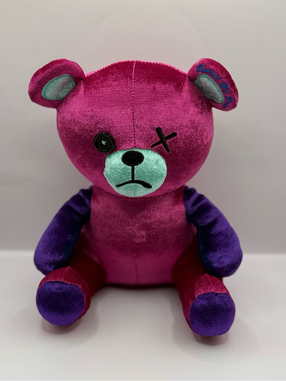 CivilizeD Bear Raised by Bears Pink and Purple Plush Stuffed Animal Rare